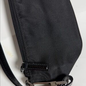 Gucci Black Nylon Men’s Belt Bag with Leather Trim